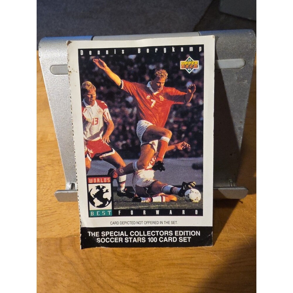 1993 Upper Deck Soccer Promo/Order Form Surf Det. Dennis Bergkamp Card Football